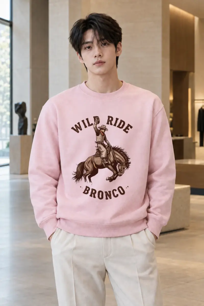 "Wild Ride Bronco" Heavy Blend Unisex Crewneck Sweatshirt | Gildan 18000