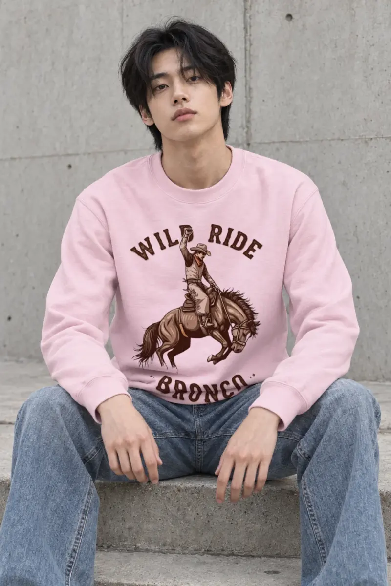 "Wild Ride Bronco" Heavy Blend Unisex Crewneck Sweatshirt