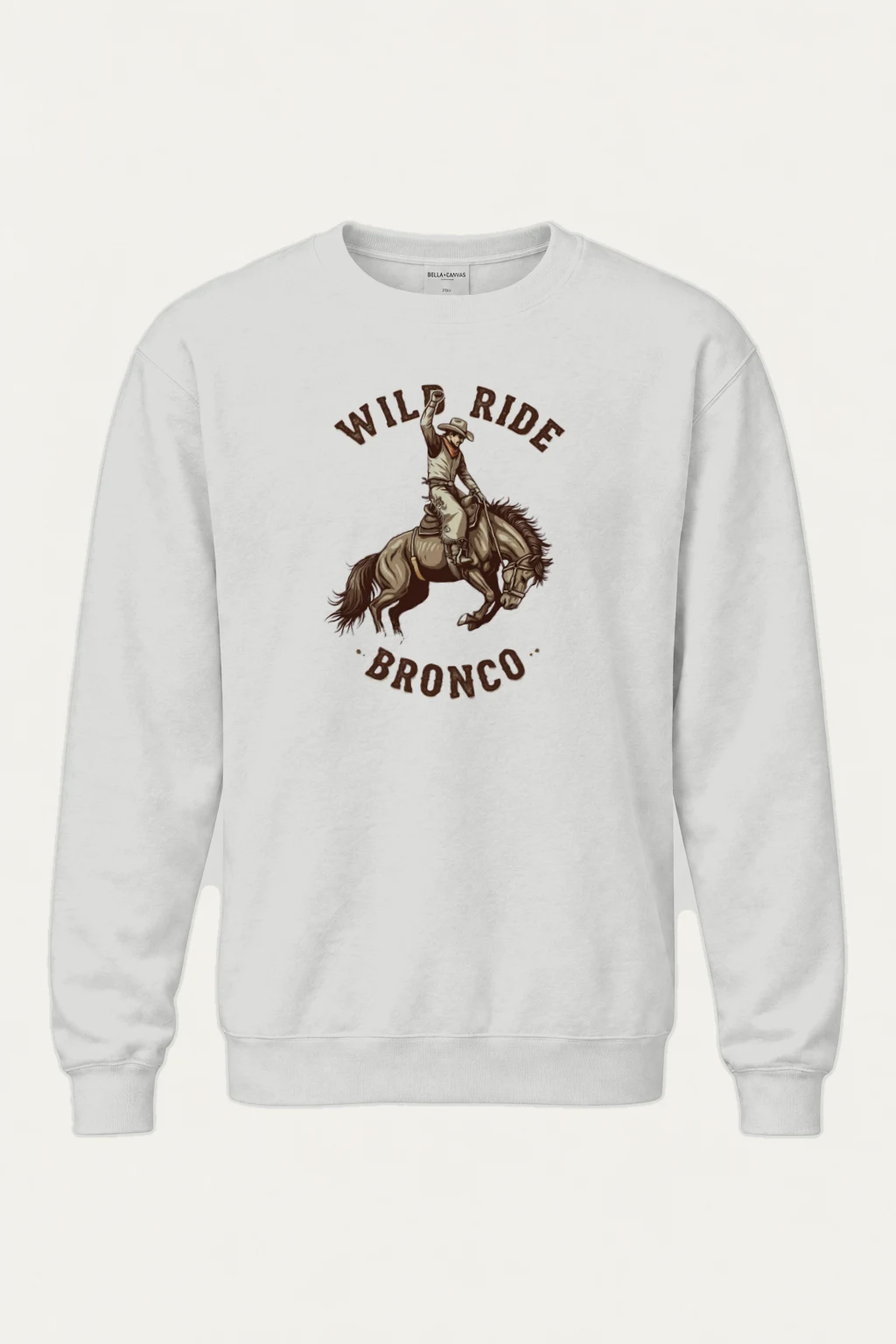 "Wild Ride Bronco" Heavy Blend Unisex Crewneck Sweatshirt | Gildan 18000