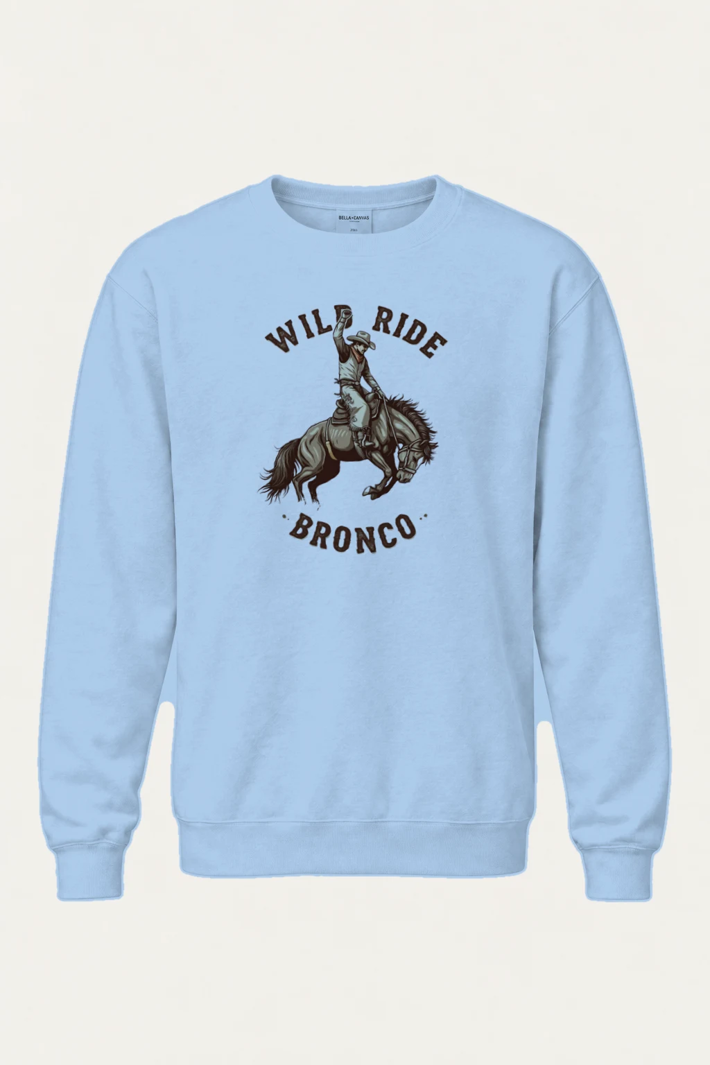 "Wild Ride Bronco" Heavy Blend Unisex Crewneck Sweatshirt | Gildan 18000