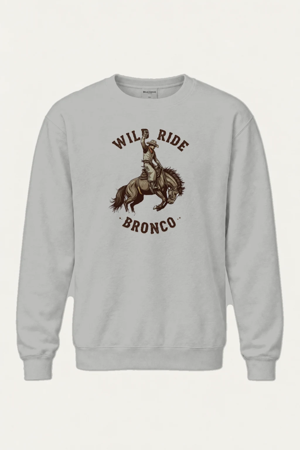 "Wild Ride Bronco" Heavy Blend Unisex Crewneck Sweatshirt | Gildan 18000