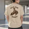 "Wild Ride Bronco" Heavyweight Unisex Crewneck T-shirt | Gildan 5000