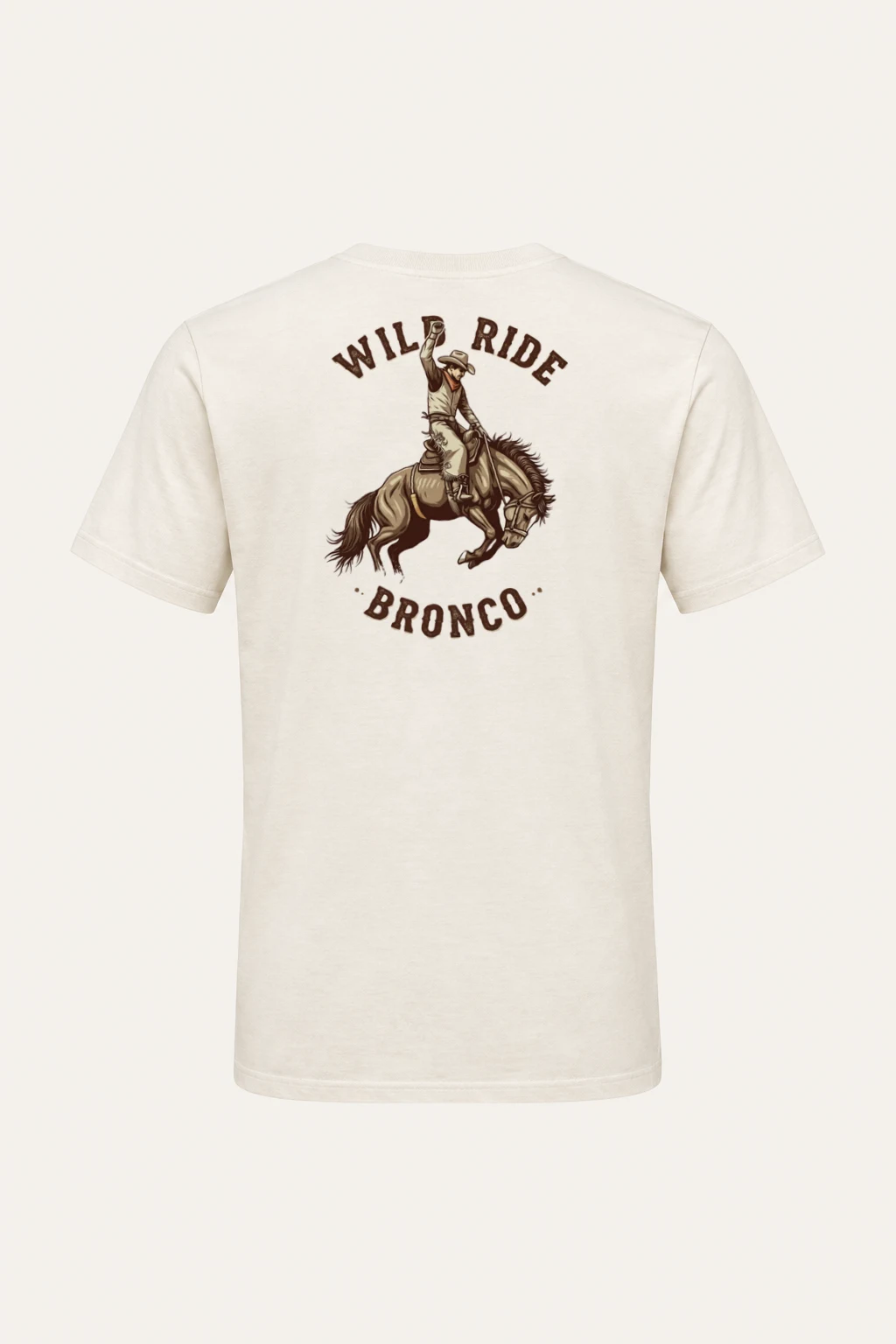 "Wild Ride Bronco" Heavyweight Unisex Crewneck T-shirt | Gildan 5000