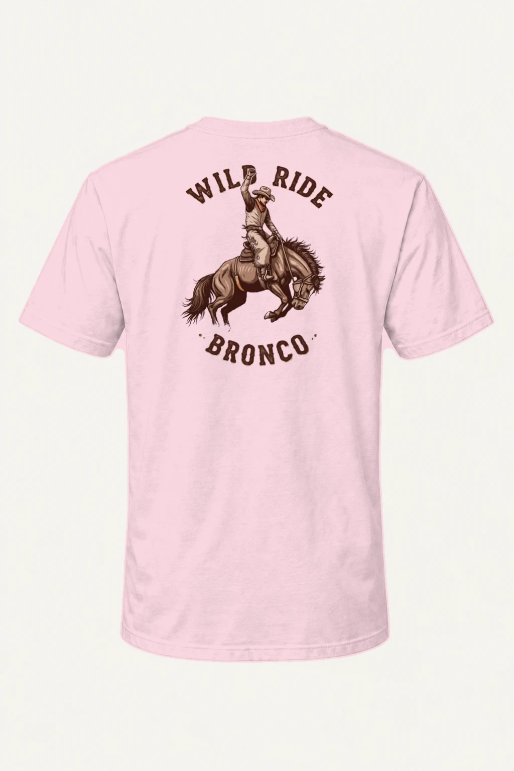 "Wild Ride Bronco" Heavyweight Unisex Crewneck T-shirt | Gildan 5000