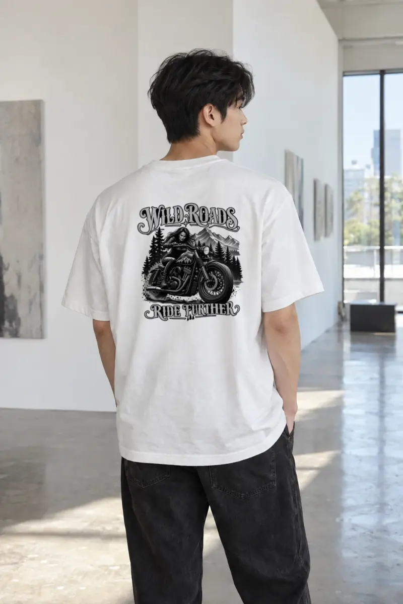 "Wild Roads" Heavyweight Unisex Crewneck T-shirt | Gildan 5000