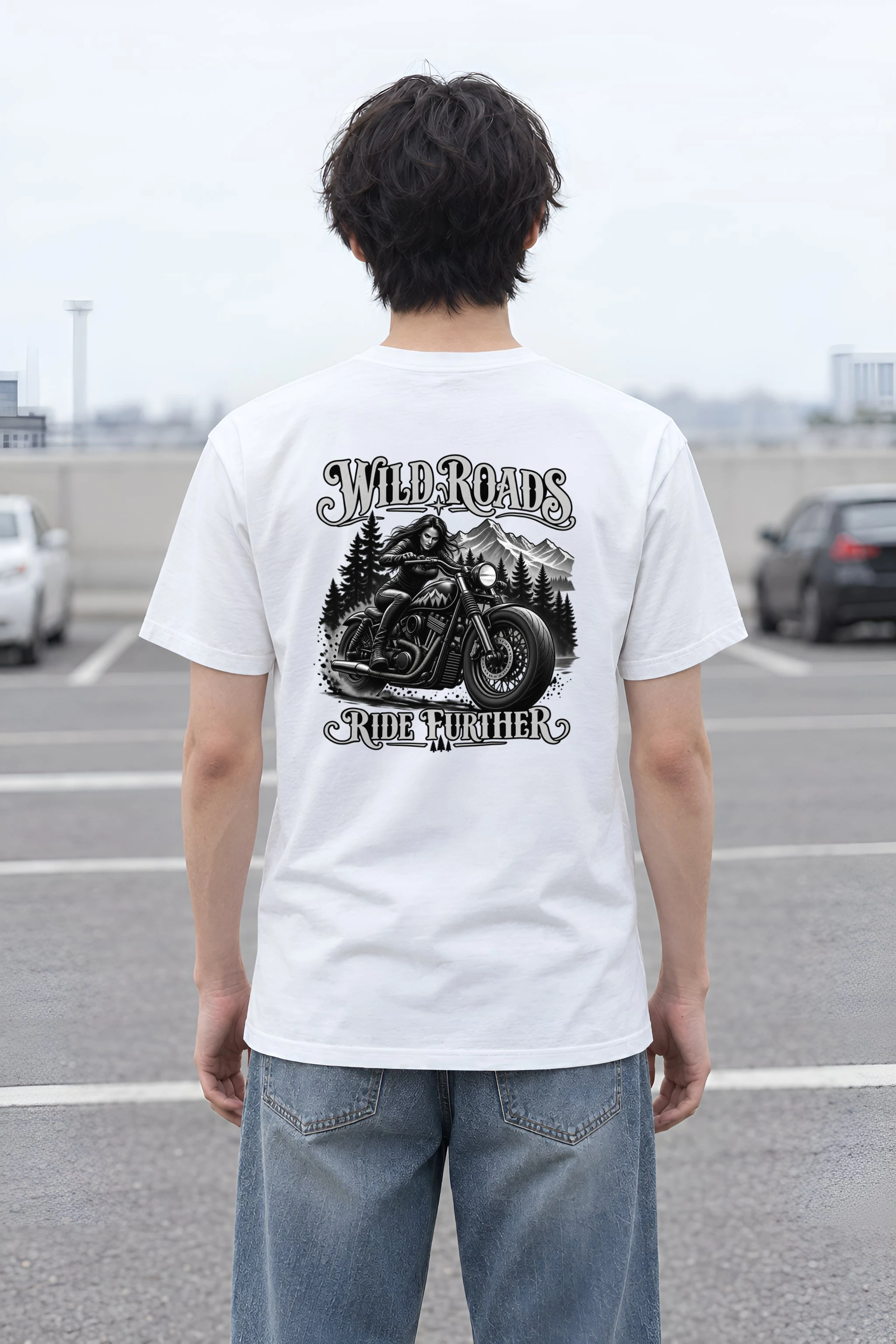 "Wild Roads" Heavyweight Unisex Crewneck T-shirt