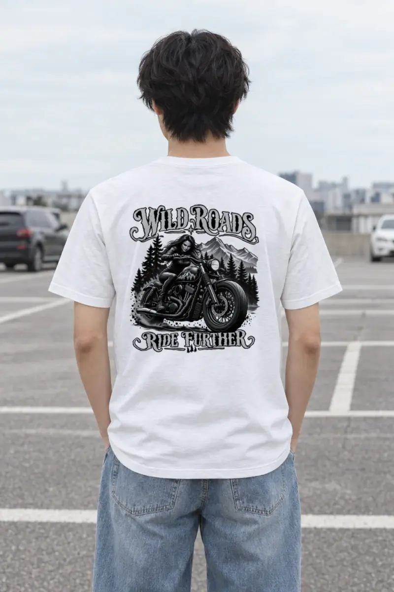 "Wild Roads" Heavyweight Unisex Crewneck T-shirt | Gildan 5000