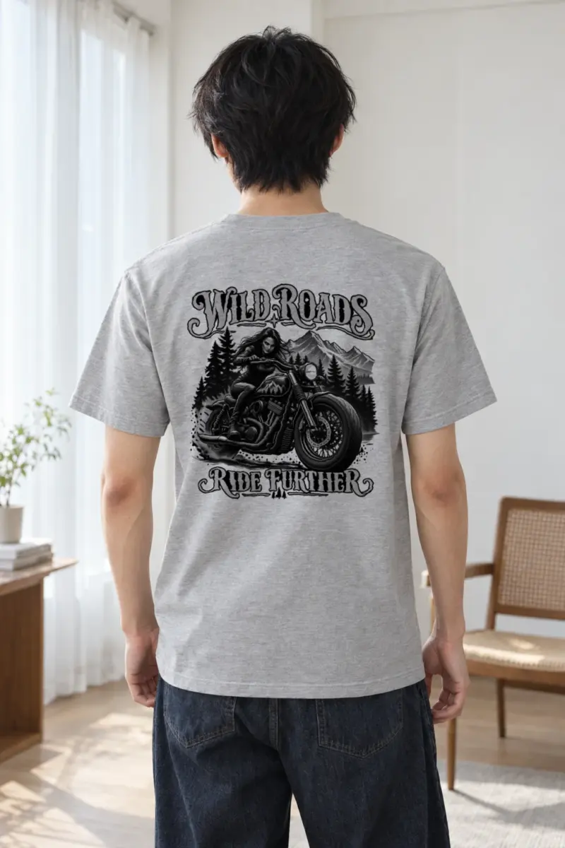 "Wild Roads" Heavyweight Unisex Crewneck T-shirt | Gildan 5000