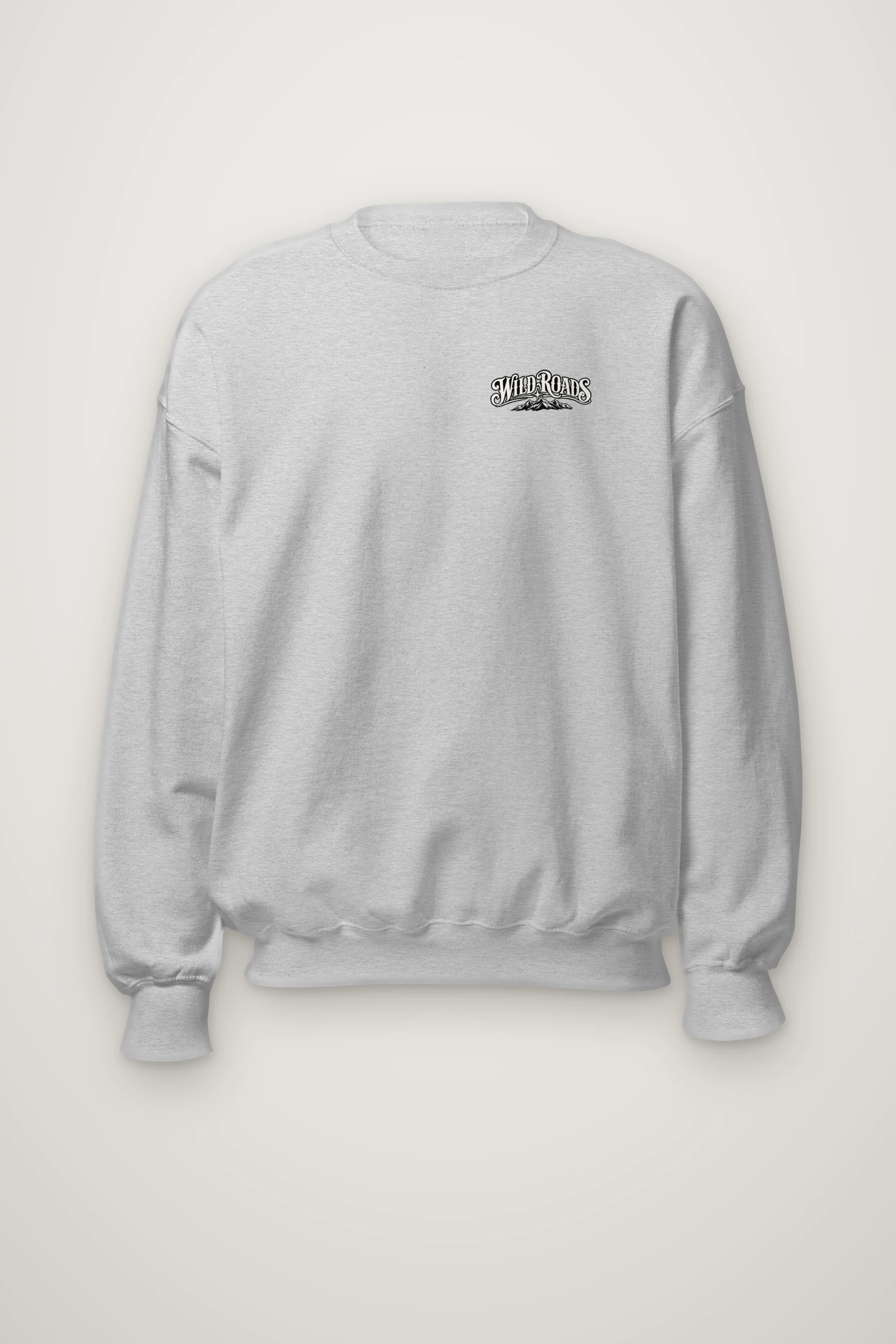 "Wild Roads Ride Further" Heavy Blend Unisex Crewneck Sweatshirt