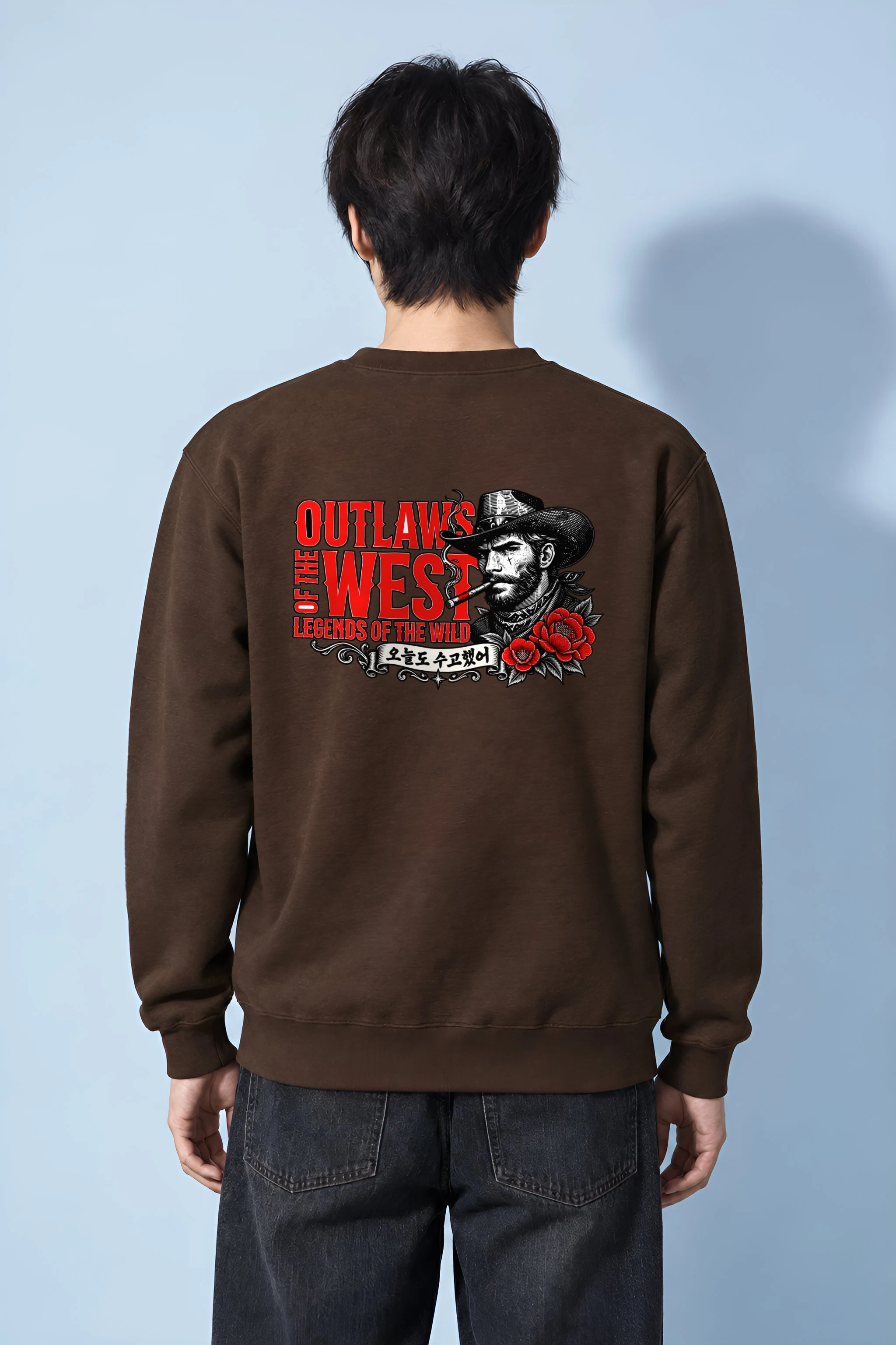 "Wild Rose Drifter" Heavy Blend Unisex Crewneck Sweatshirt