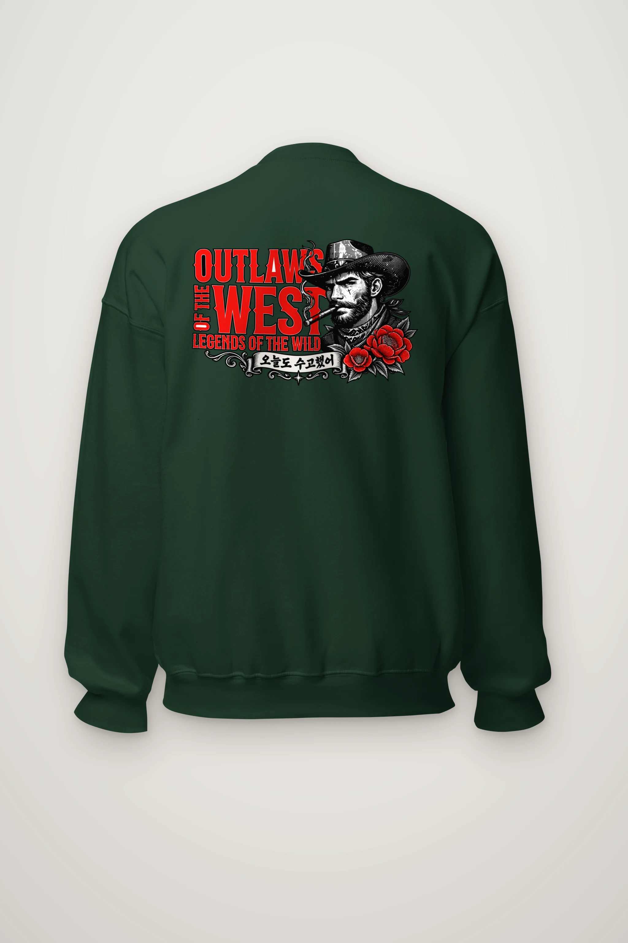 "Wild Rose Drifter" Heavy Blend Unisex Crewneck Sweatshirt