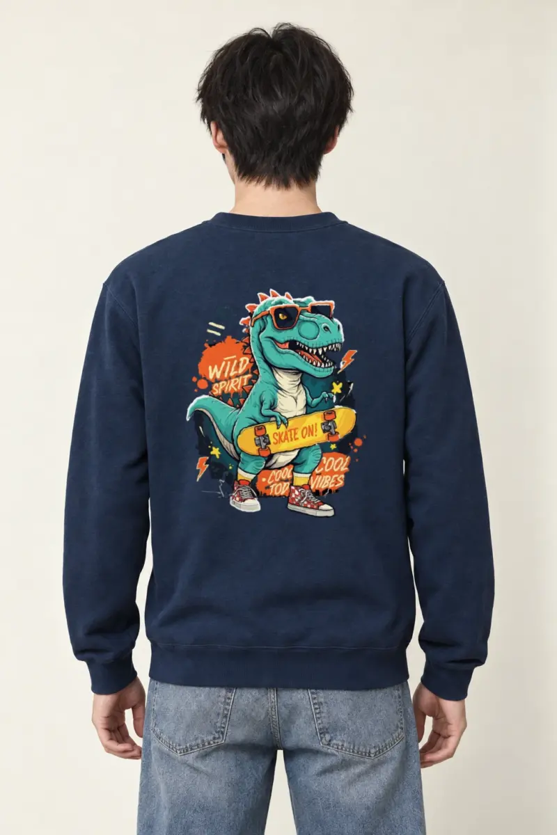 "Wild Spirit Skate On" Heavy Blend Unisex Crewneck Sweatshirt