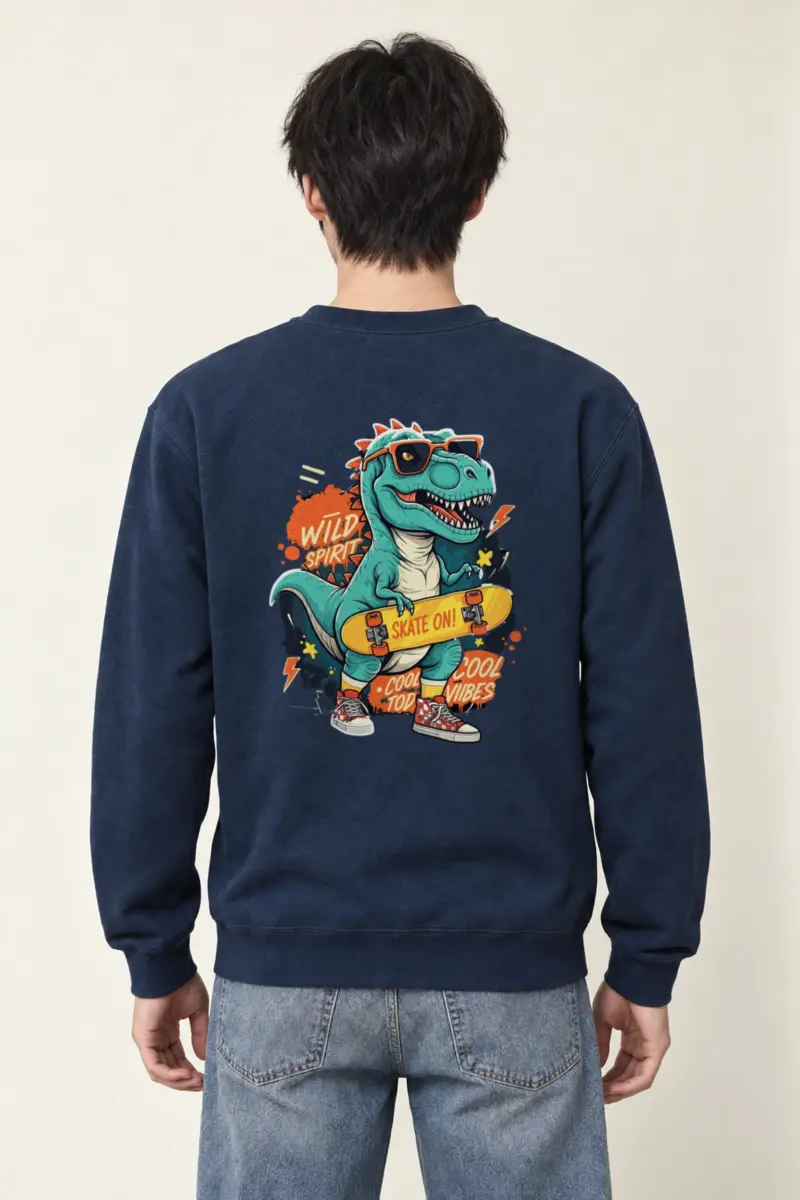 "Wild Spirit Skate On" Heavy Blend Unisex Crewneck Sweatshirt