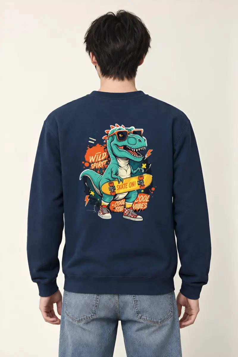 "Wild Spirit Skate On" Heavy Blend Unisex Crewneck Sweatshirt