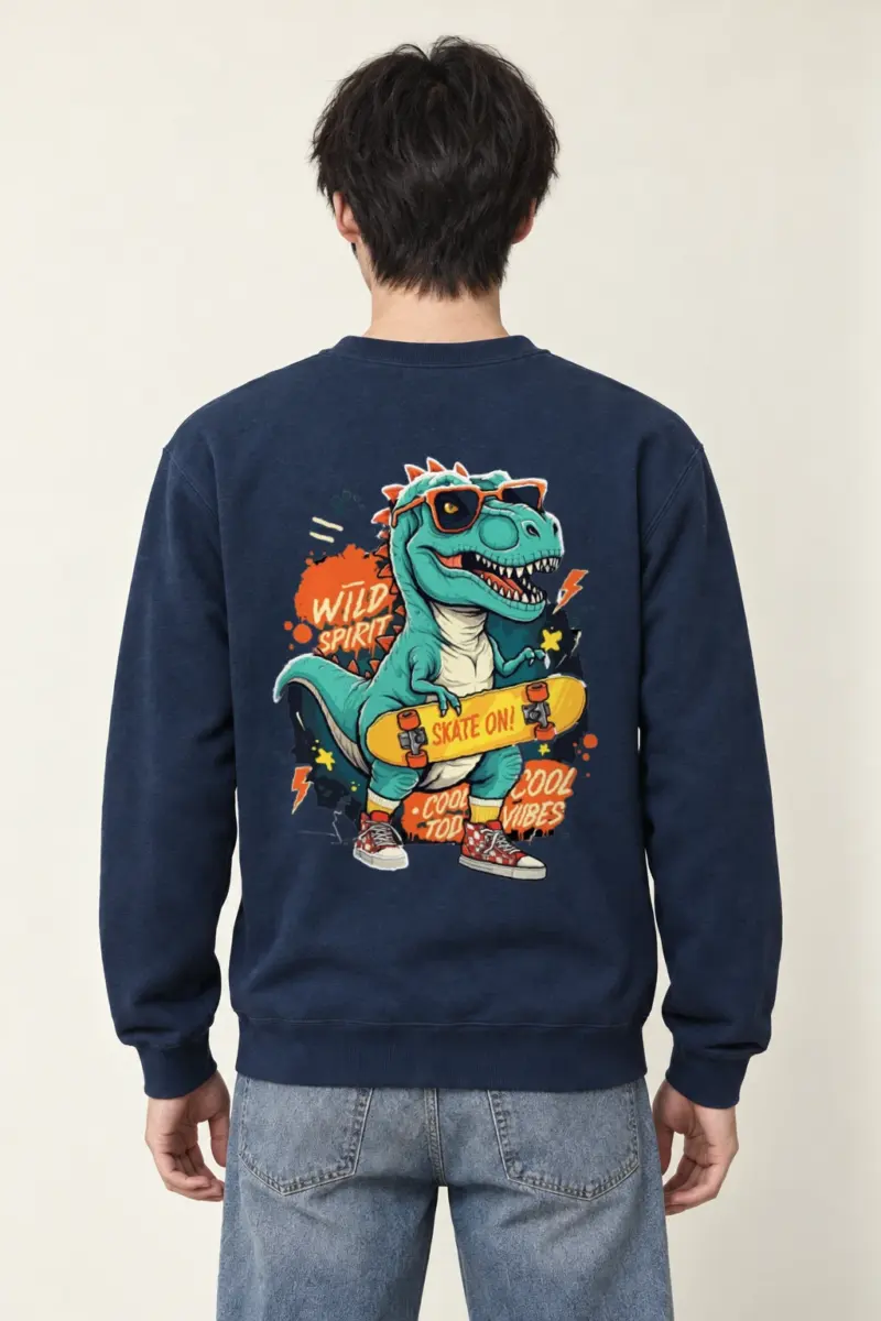 "Wild Spirit Skate On" Heavy Blend Unisex Crewneck Sweatshirt