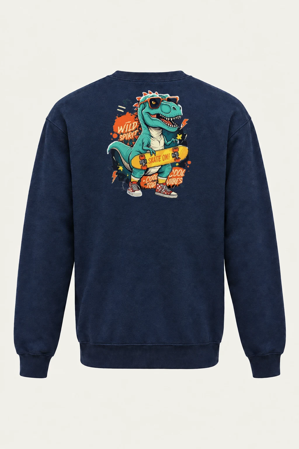 "Wild Spirit Skate On" Heavy Blend Unisex Crewneck Sweatshirt | Gildan 18000