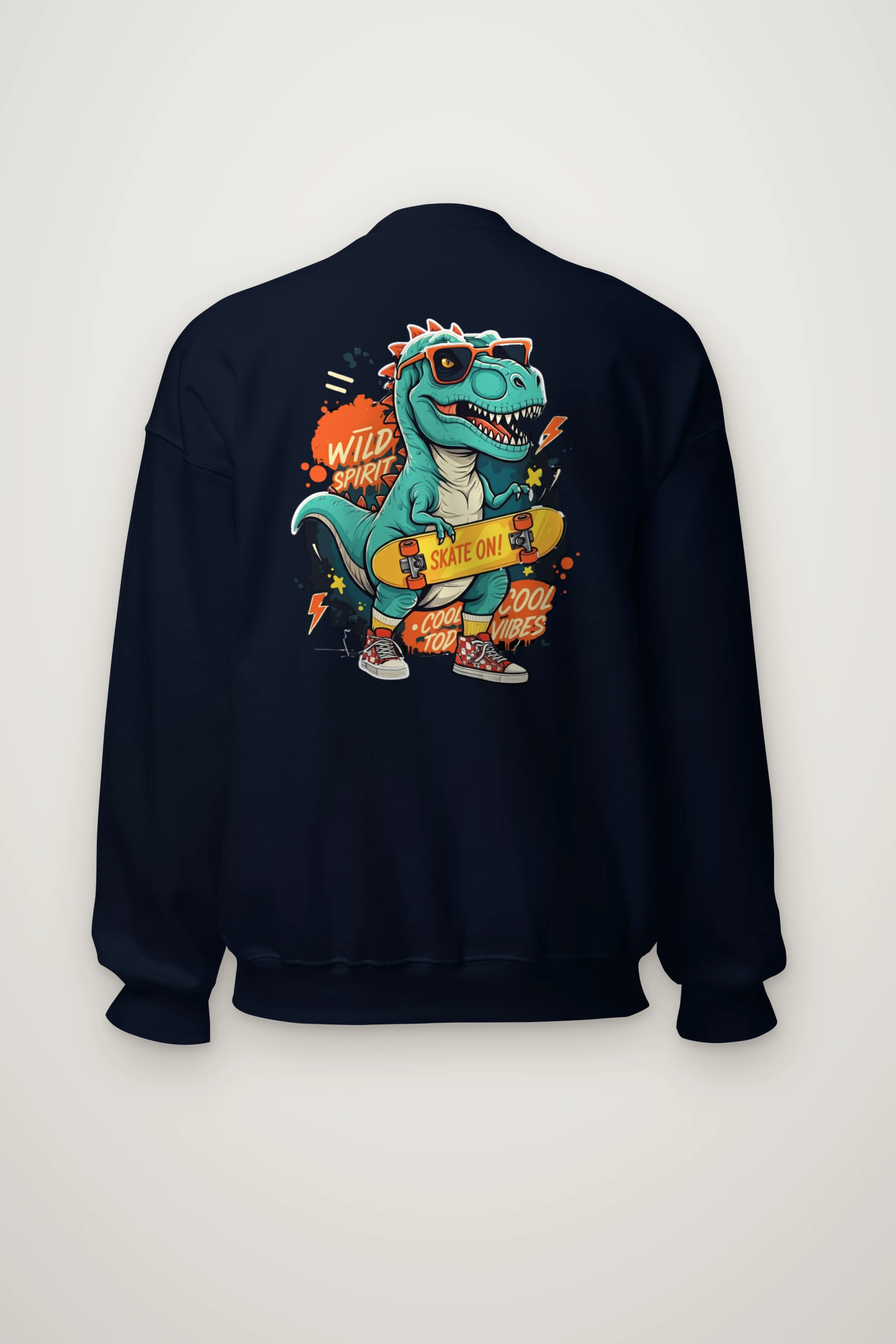 "Wild Spirit Skate On" Heavy Blend Unisex Crewneck Sweatshirt
