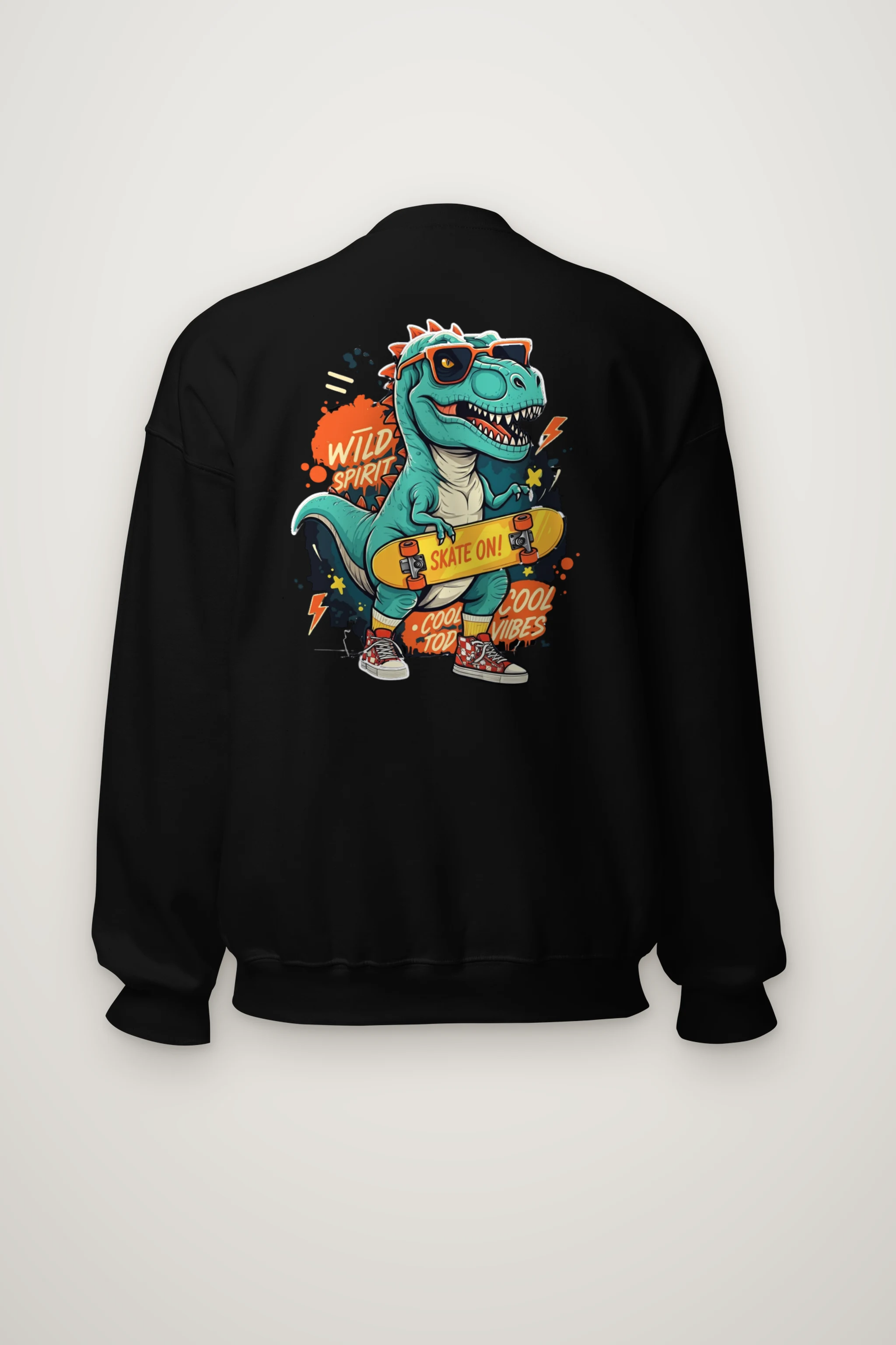"Wild Spirit Skate On" Heavy Blend Unisex Crewneck Sweatshirt