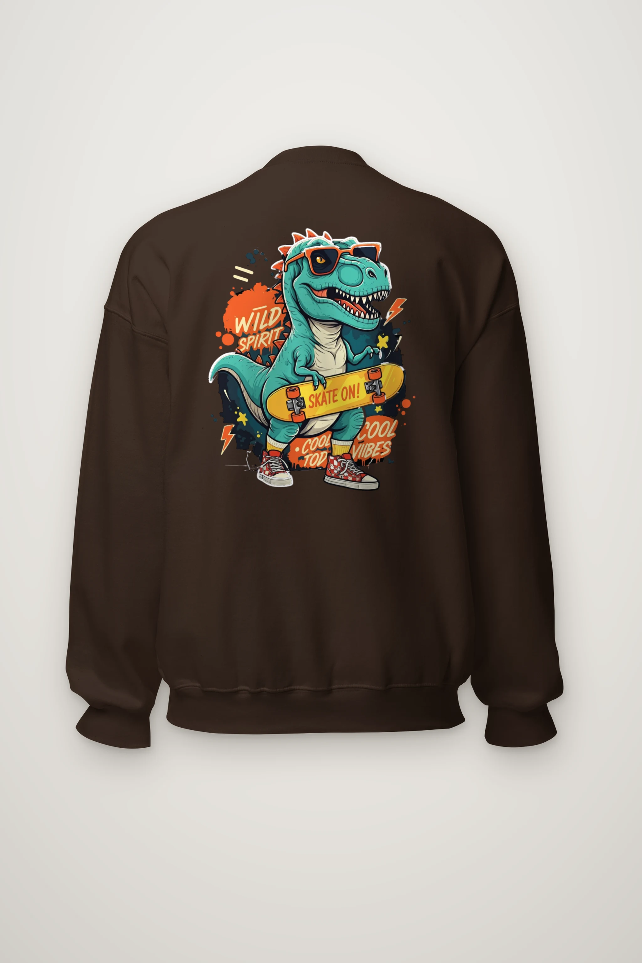 "Wild Spirit Skate On" Heavy Blend Unisex Crewneck Sweatshirt