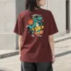 "Wild Spirit Skate On" Heavyweight Unisex Crewneck T-shirt | Gildan 5000