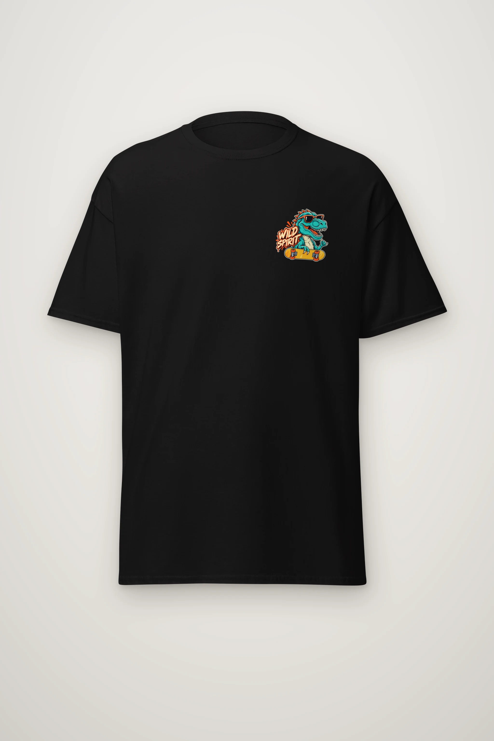 "Wild Spirit Skate On" Heavyweight Unisex Crewneck T-shirt