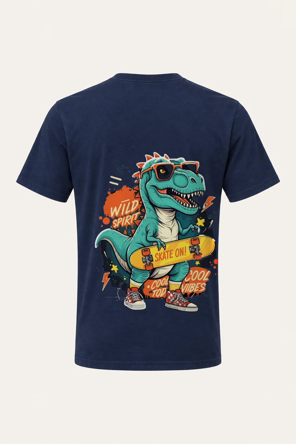 "Wild Spirit Skate On" Heavyweight Unisex Crewneck T-shirt | Gildan 5000