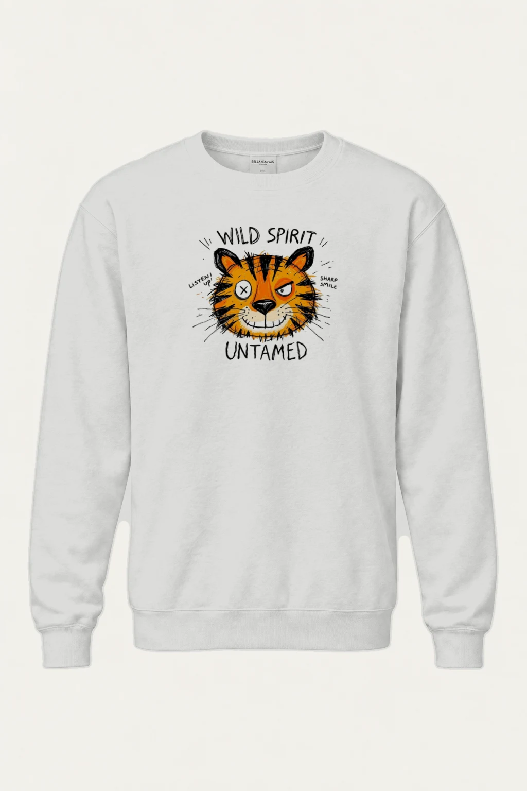 "Wild Spirit Tiger" Heavy Blend Unisex Crewneck Sweatshirt | Gildan 18000