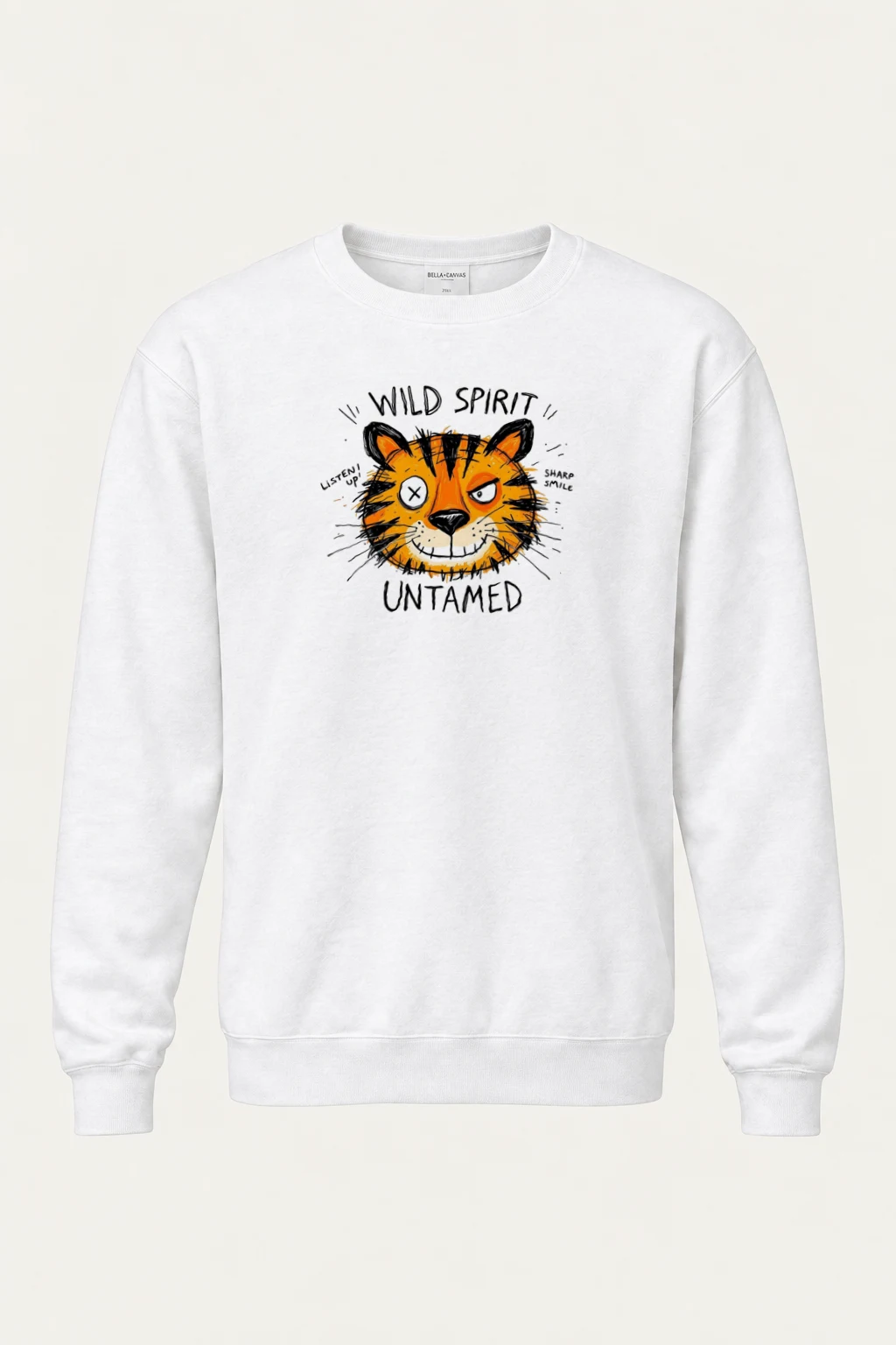 "Wild Spirit Tiger" Heavy Blend Unisex Crewneck Sweatshirt | Gildan 18000