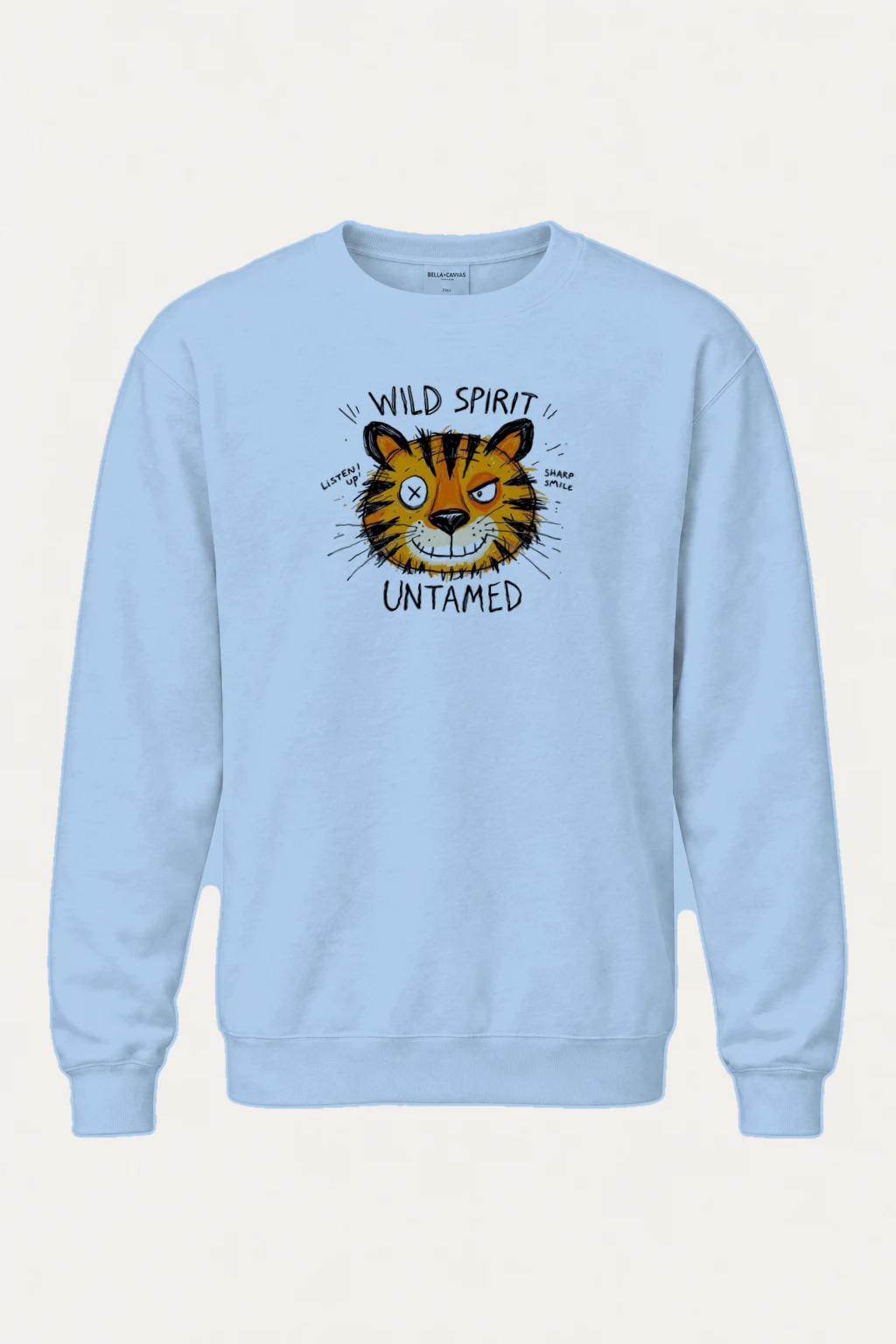 "Wild Spirit Tiger" Heavy Blend Unisex Crewneck Sweatshirt | Gildan 18000