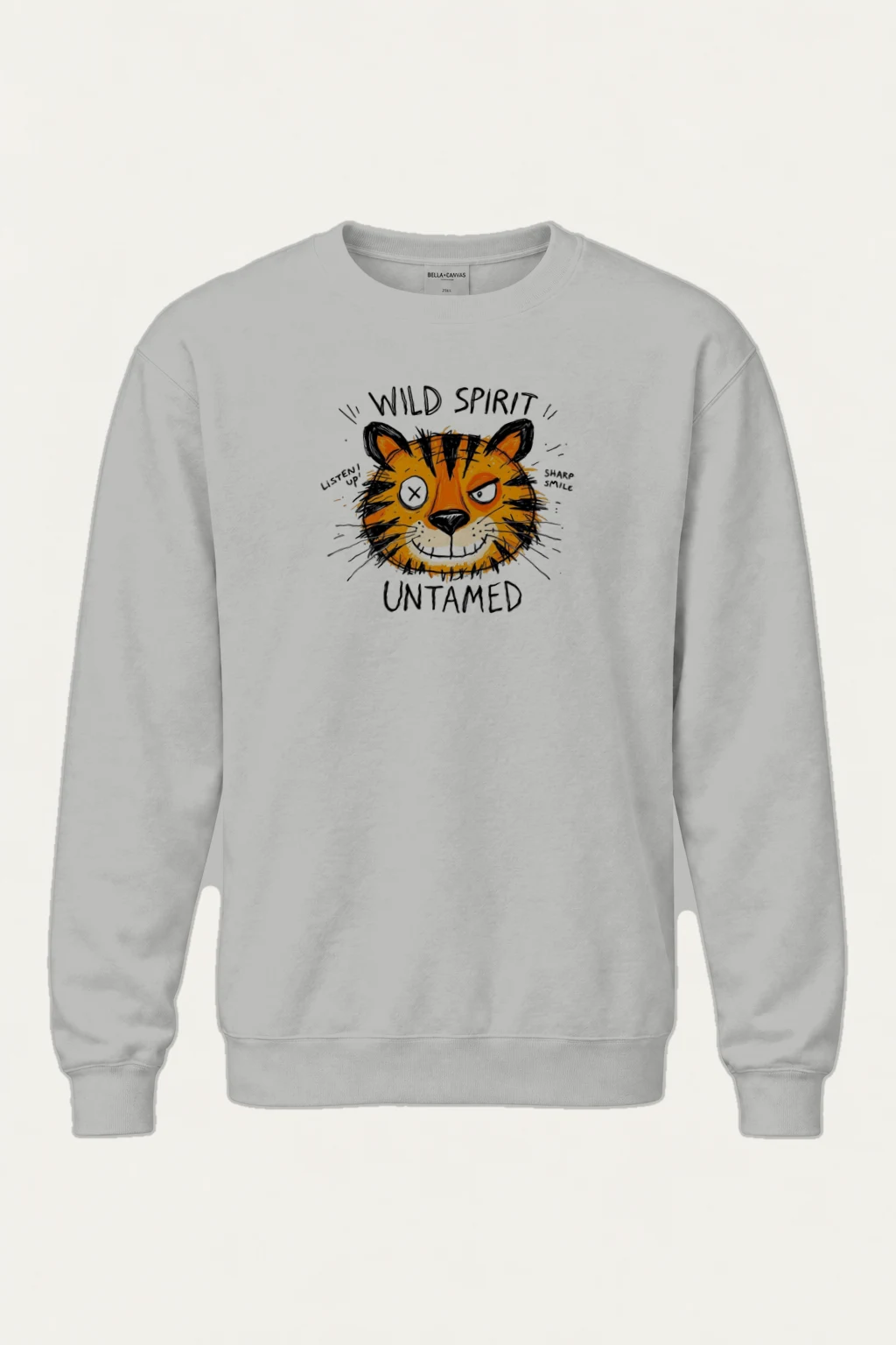 "Wild Spirit Tiger" Heavy Blend Unisex Crewneck Sweatshirt | Gildan 18000