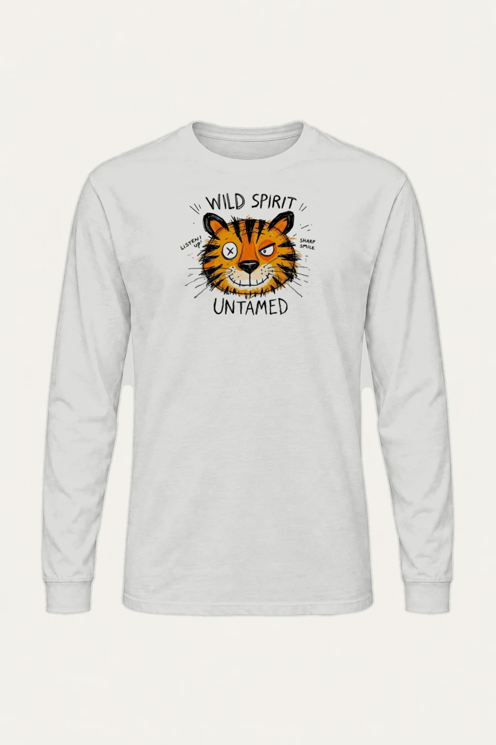 "Wild Spirit Tiger" Unisex Longsleeve T-shirt | Gildan 2400