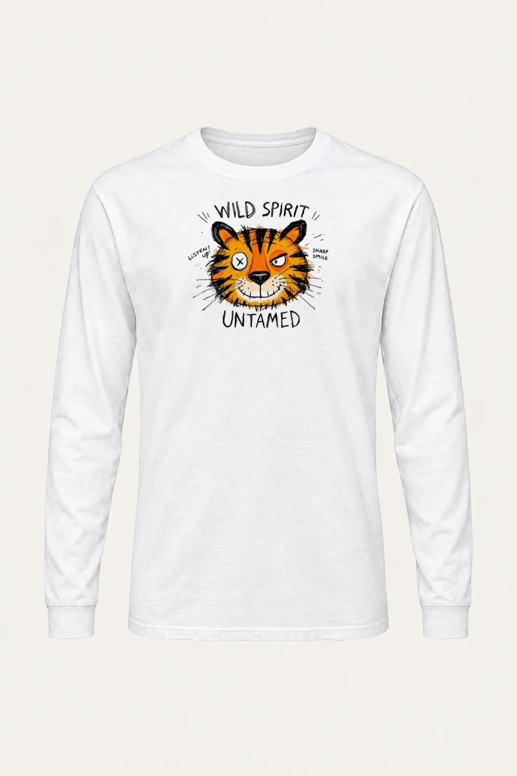"Wild Spirit Tiger" Unisex Longsleeve T-shirt | Gildan 2400