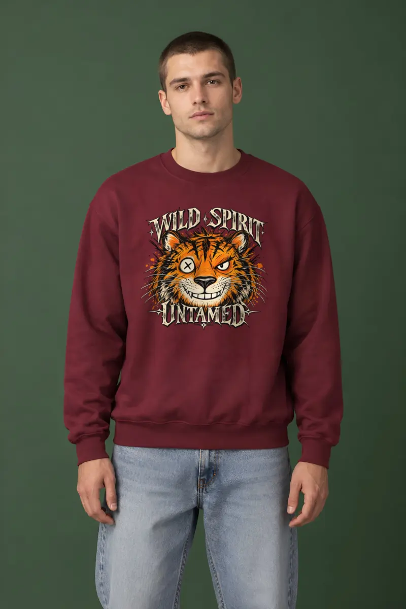 "Wild Spirit Untamed" Heavy Blend Unisex Crewneck Sweatshirt