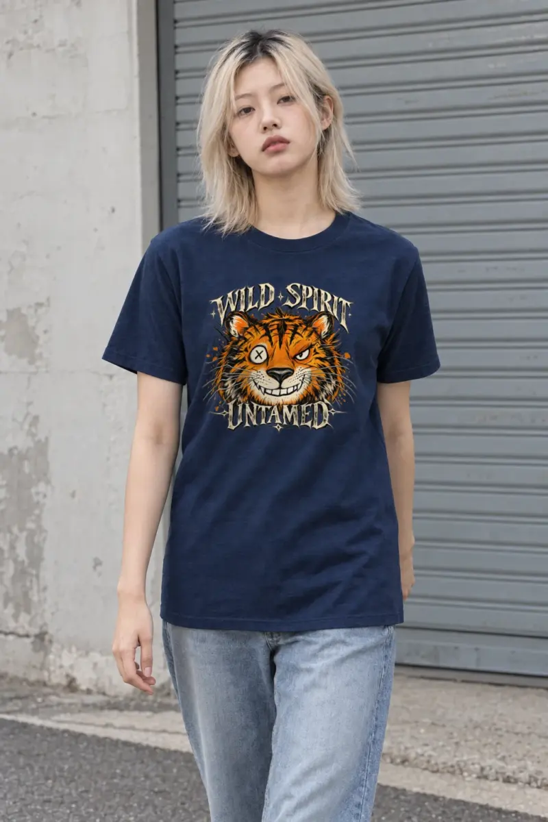"Wild Spirit Untamed" Heavyweight Unisex Crewneck T-shirt | Gildan 5000