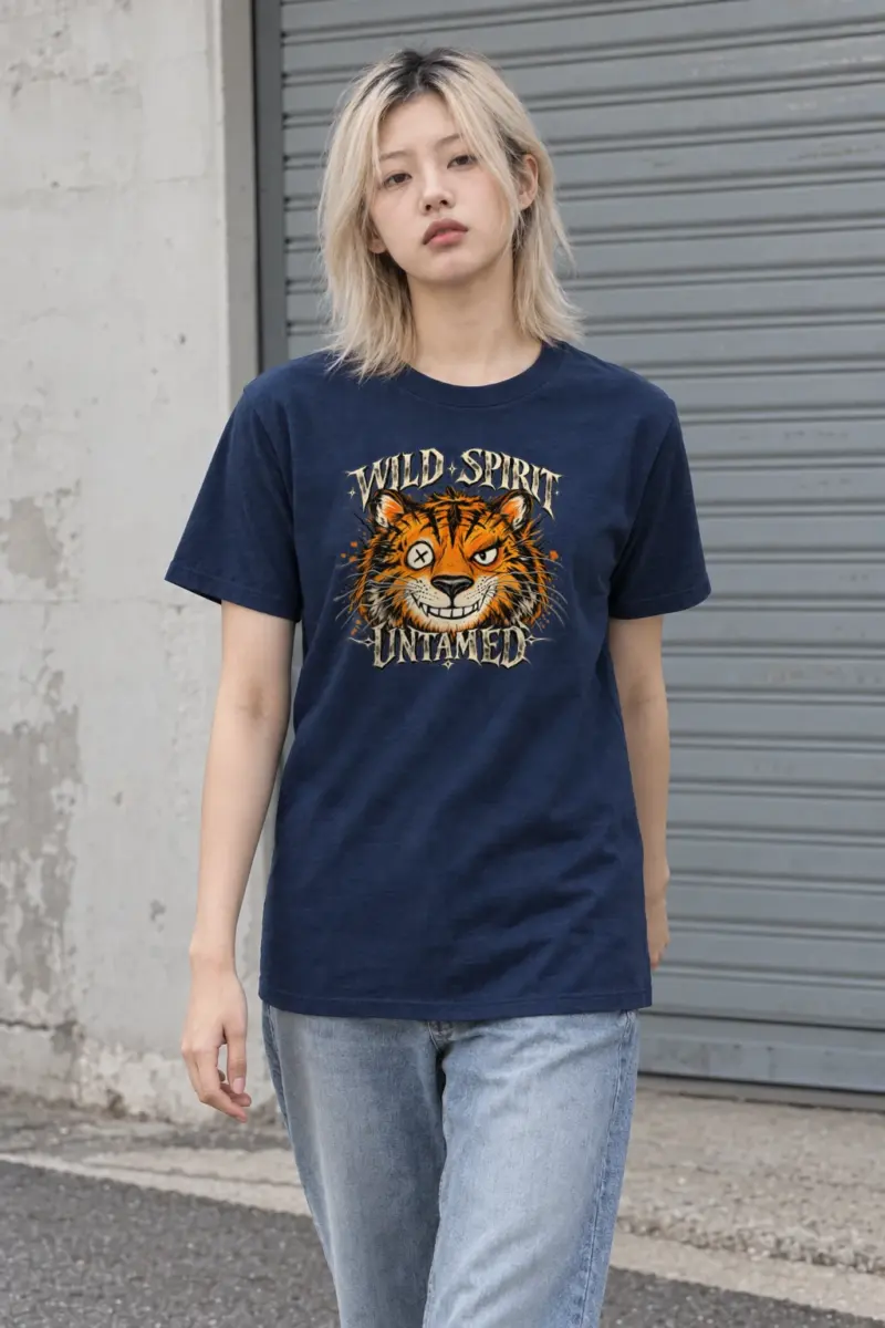 "Wild Spirit Untamed" Heavyweight Unisex Crewneck T-shirt