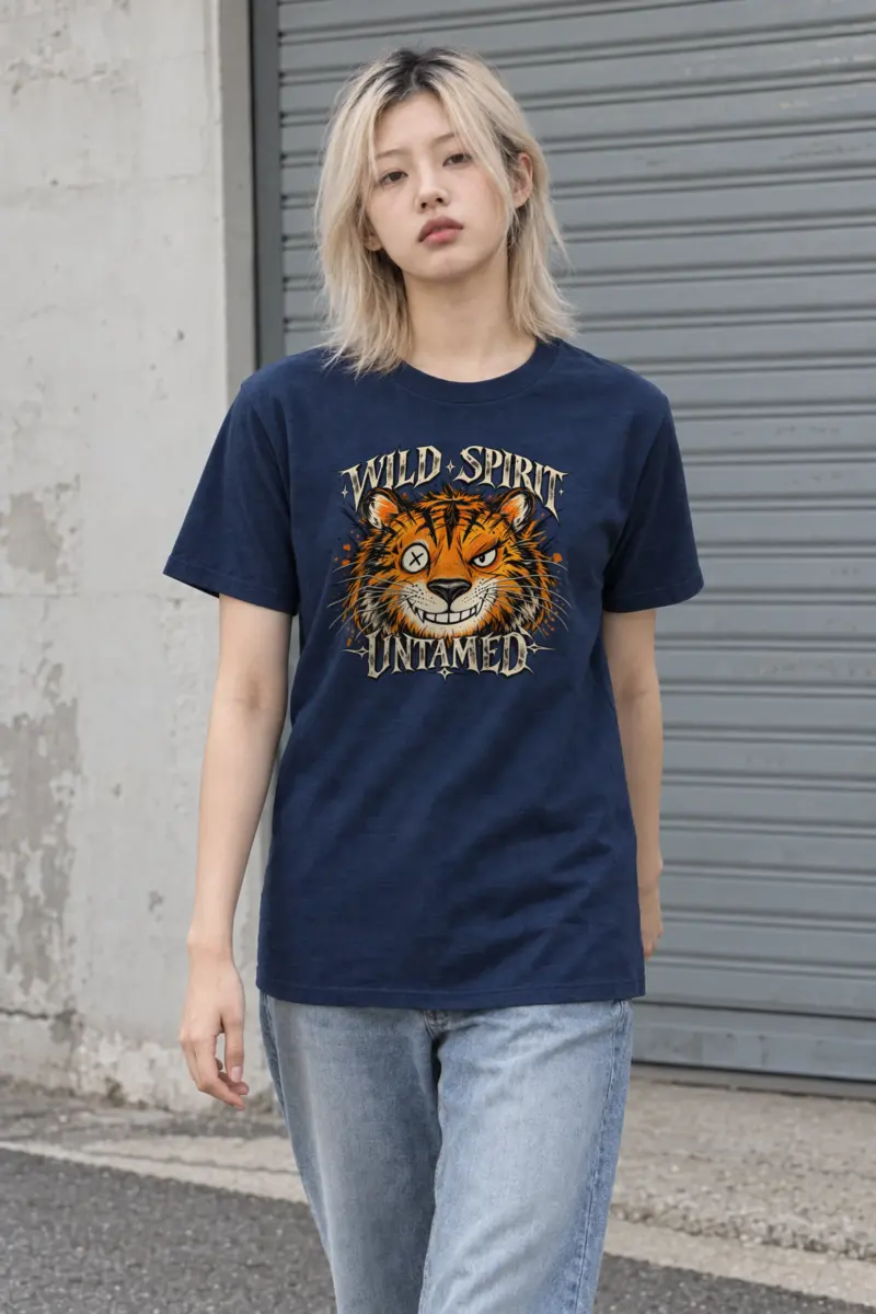 "Wild Spirit Untamed" Heavyweight Unisex Crewneck T-shirt