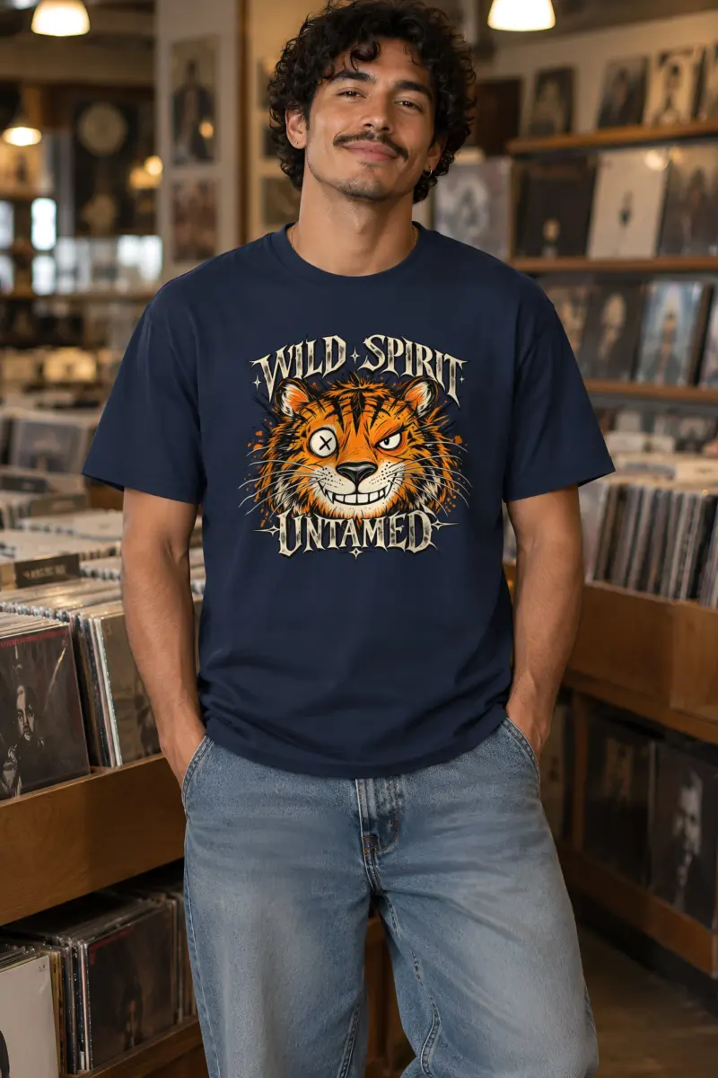 "Wild Spirit Untamed" Heavyweight Unisex Crewneck T-shirt
