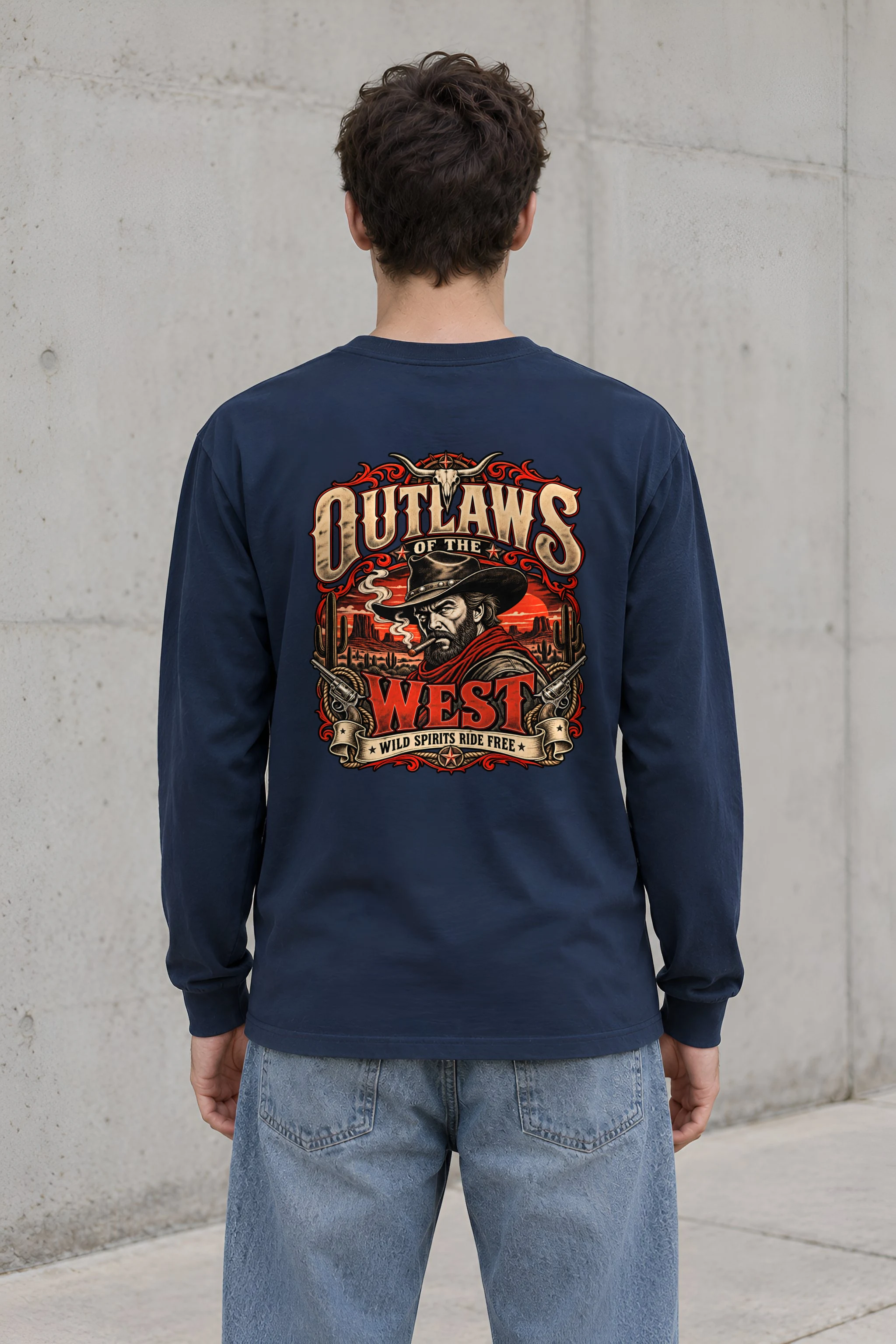 "Wild Spirits Ride Free" Unisex Longsleeve T-shirt