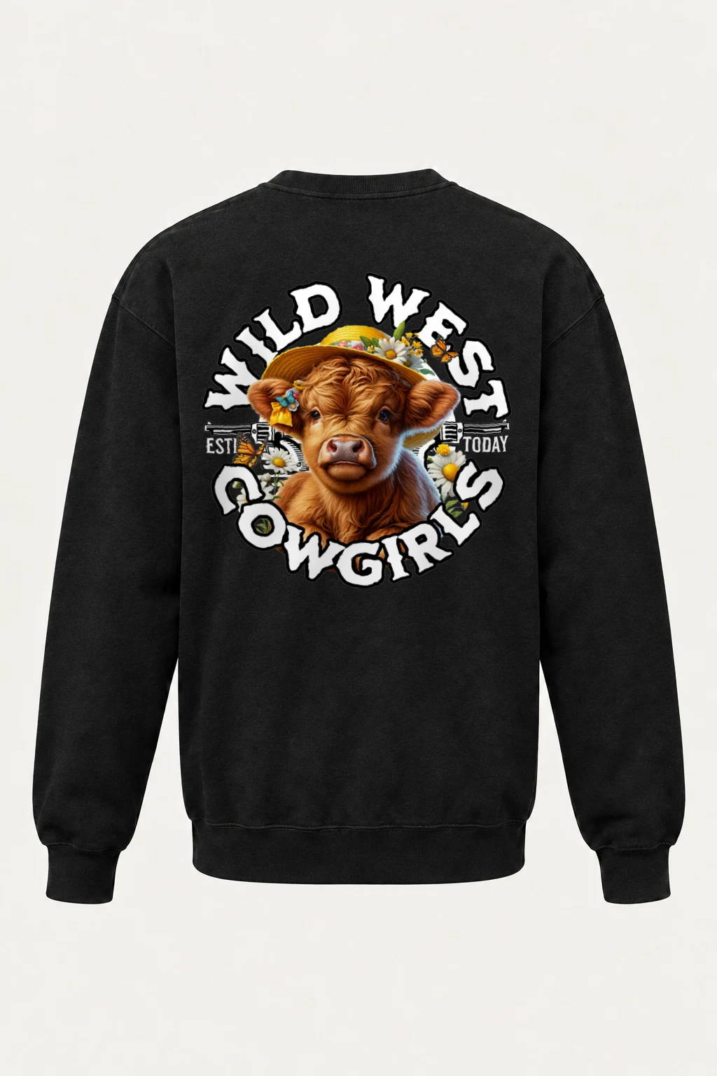 "Wild West Cowgirl" Heavy Blend Unisex Crewneck Sweatshirt | Gildan 18000