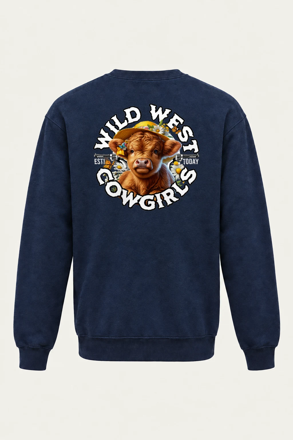 "Wild West Cowgirl" Heavy Blend Unisex Crewneck Sweatshirt | Gildan 18000
