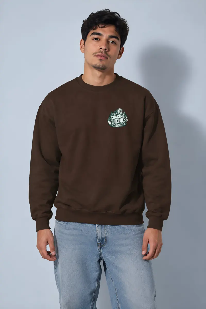 "Wilderness Badge" Heavy Blend Unisex Crewneck Sweatshirt