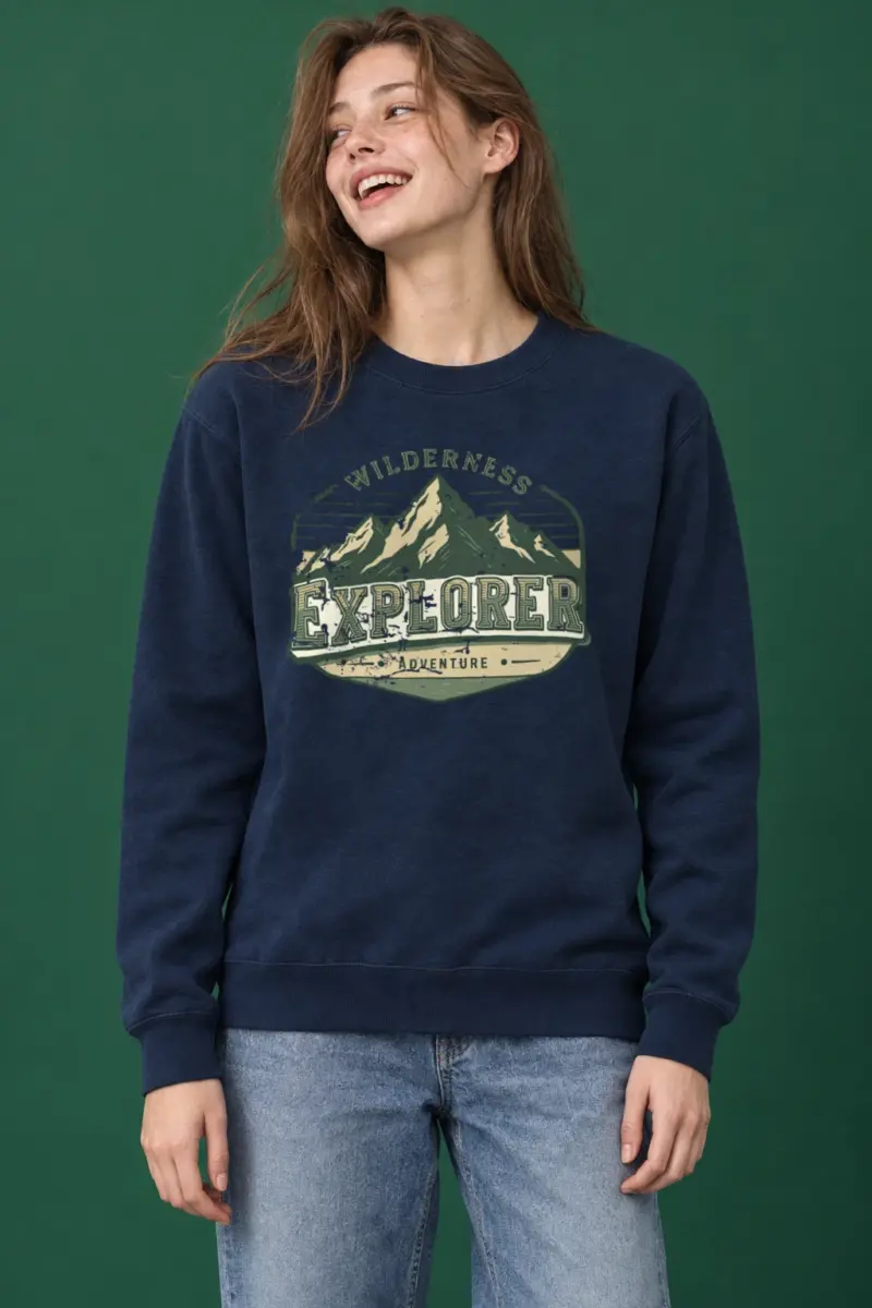 "Wilderness Explorer" Heavy Blend Unisex Crewneck Sweatshirt
