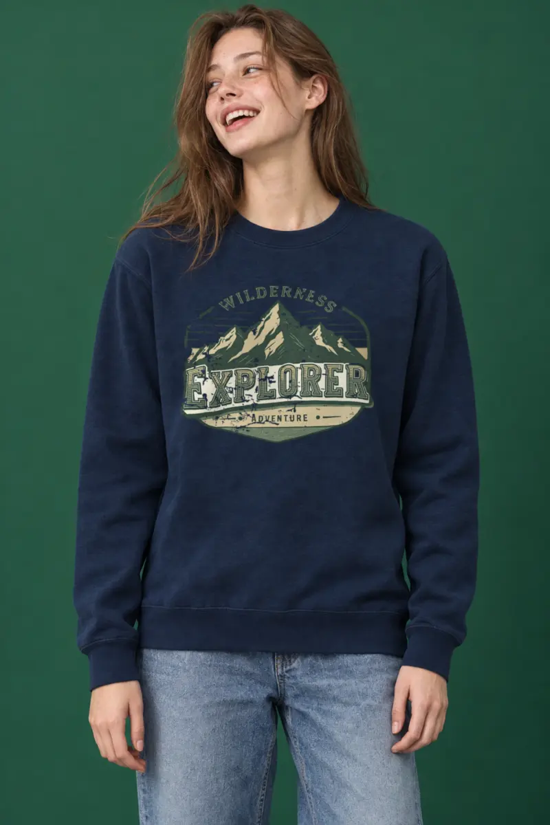 "Wilderness Explorer" Heavy Blend Unisex Crewneck Sweatshirt