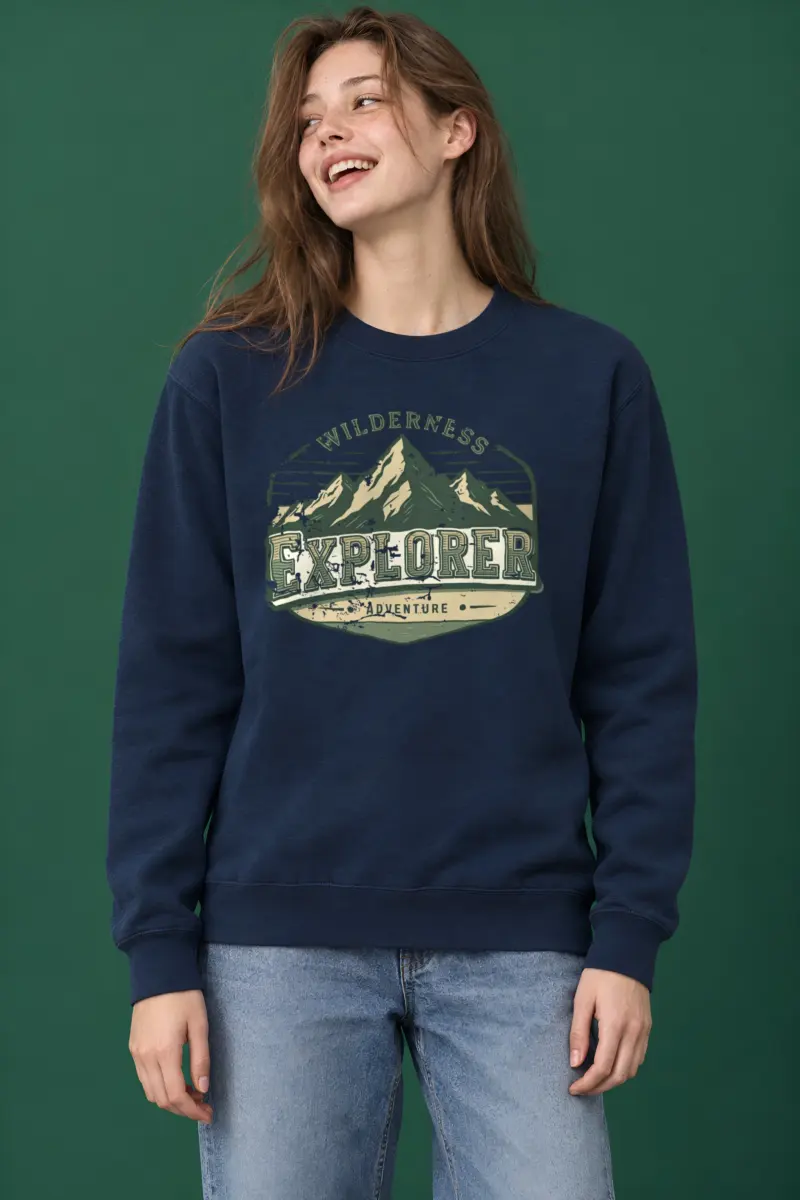 "Wilderness Explorer" Heavy Blend Unisex Crewneck Sweatshirt