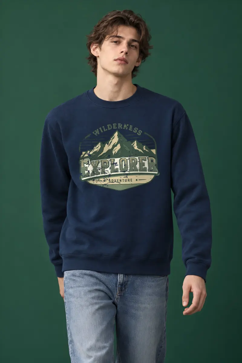 "Wilderness Explorer" Heavy Blend Unisex Crewneck Sweatshirt