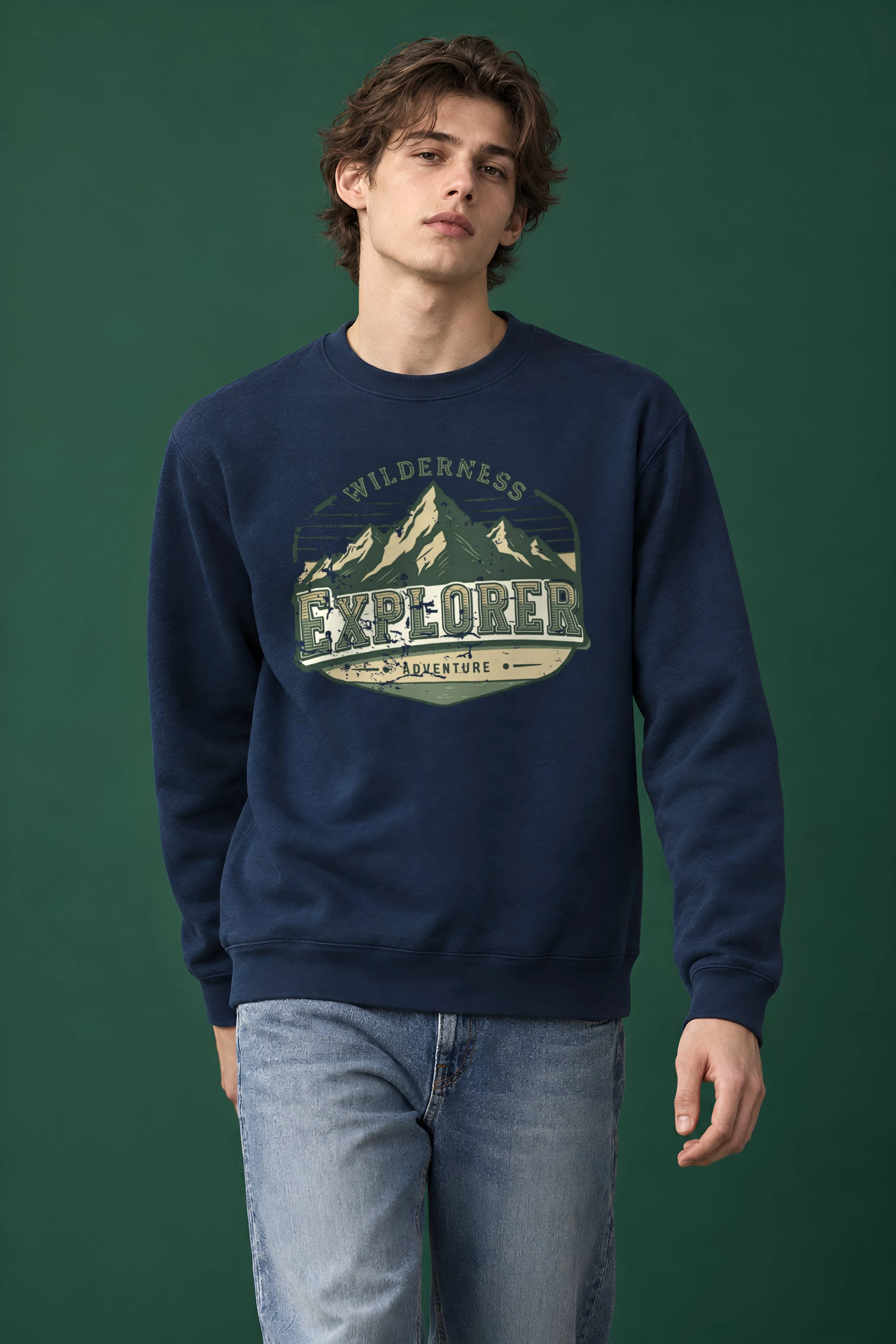 "Wilderness Explorer" 1 Crewneck Sweatshirt