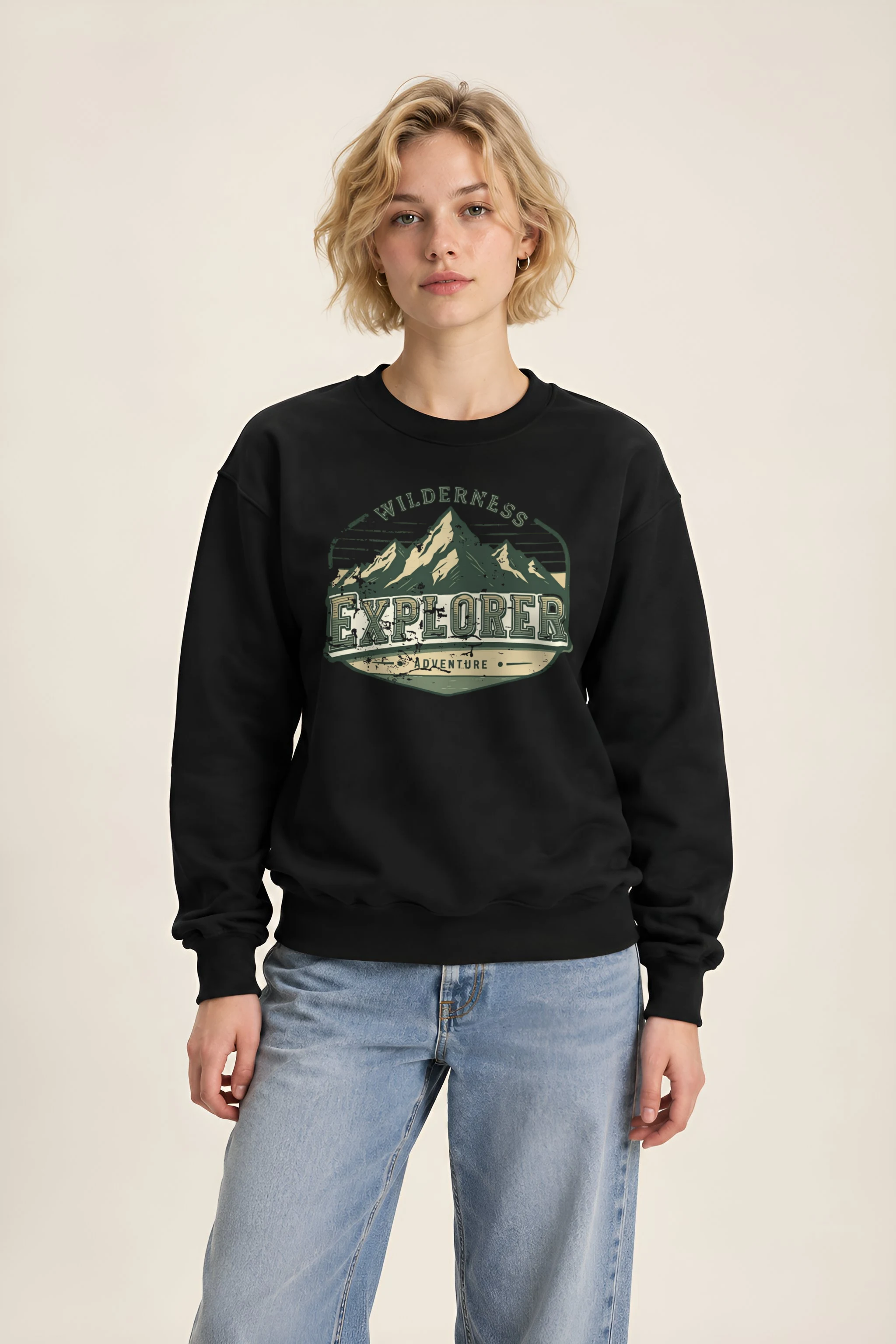 "Wilderness Explorer" 1 Crewneck Sweatshirt