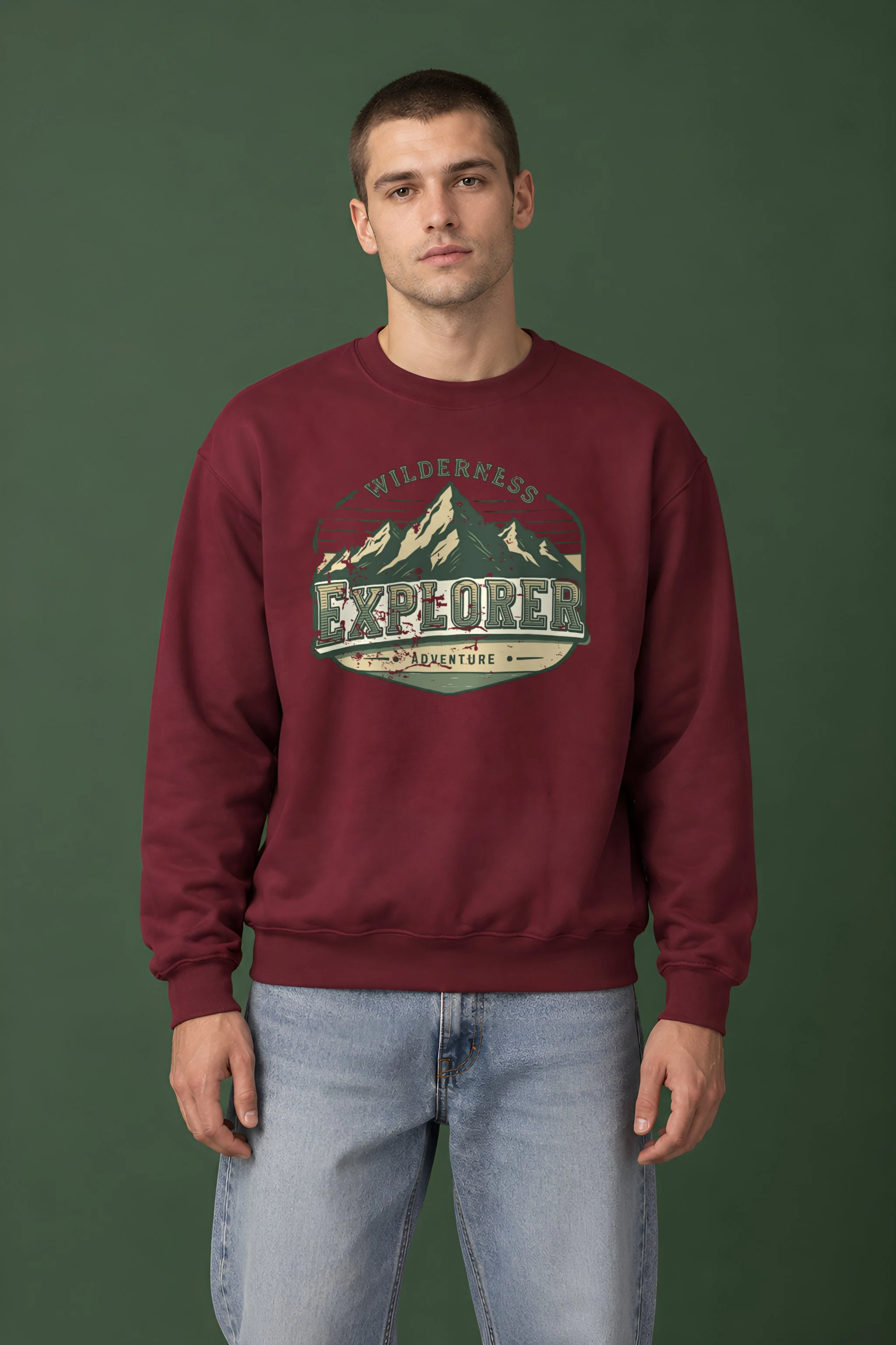 "Wilderness Explorer" 1 Crewneck Sweatshirt