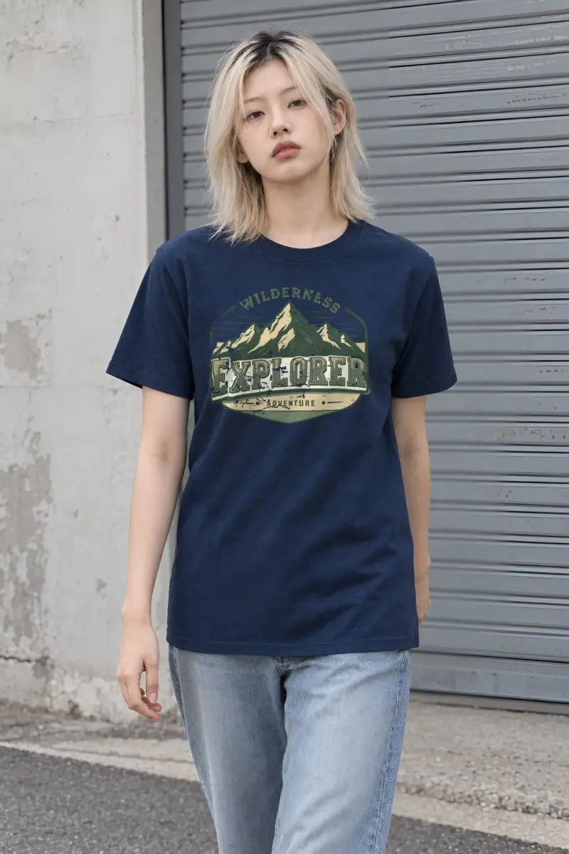 "Wilderness Explorer" Heavyweight Unisex Crewneck T-shirt
