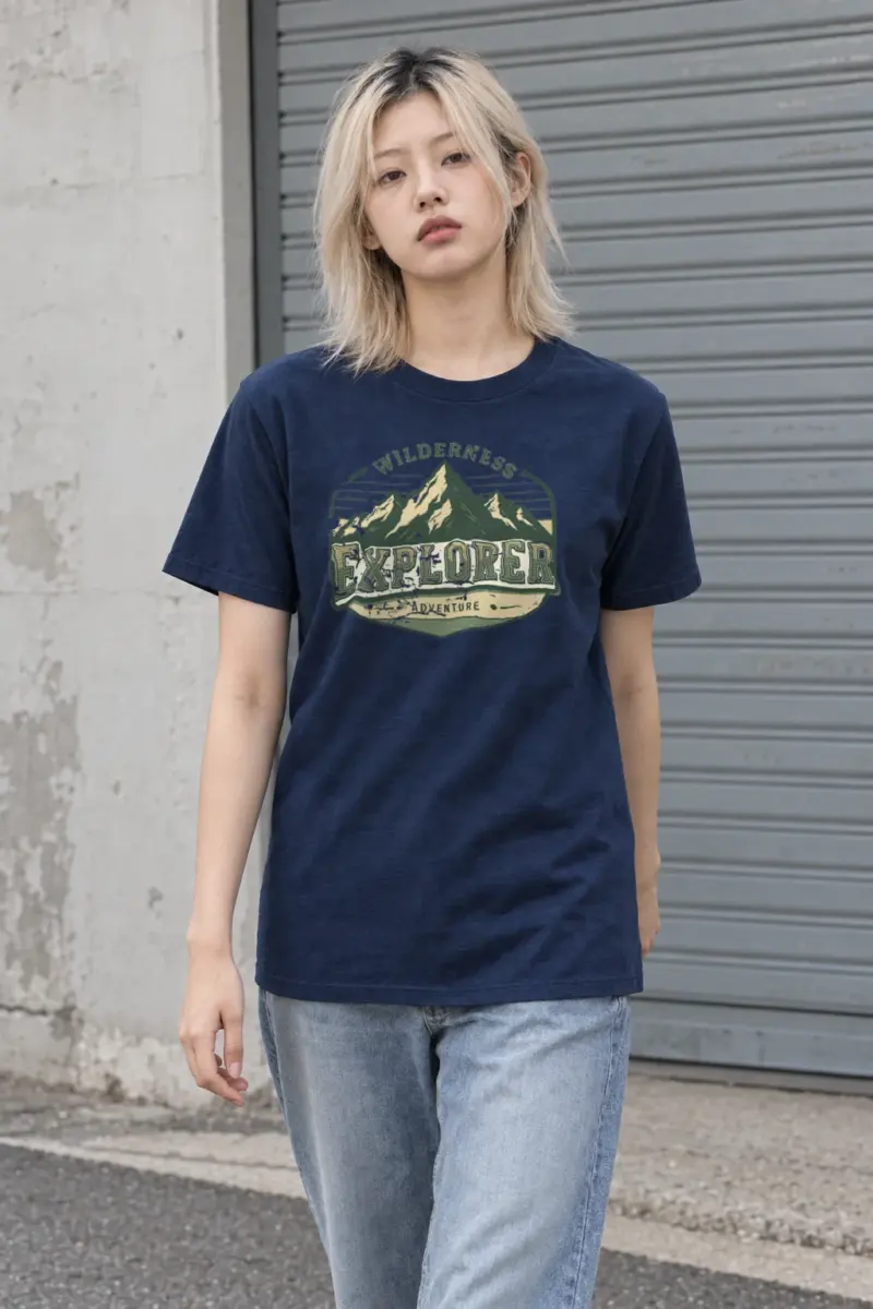 "Wilderness Explorer" Heavyweight Unisex Crewneck T-shirt